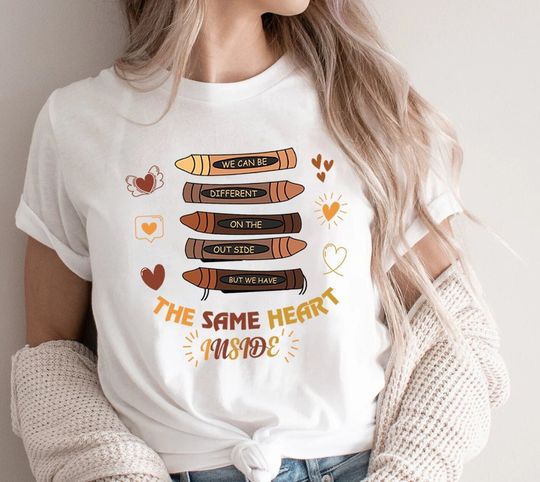 Discover Same Heart Inside Melanin T Shirt, Black History Month Shirts
