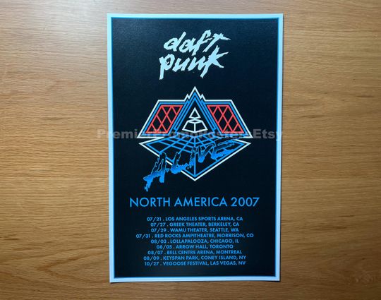 Discover Daft Punk Alive 2007 Tour Poster, Gifts for Fan
