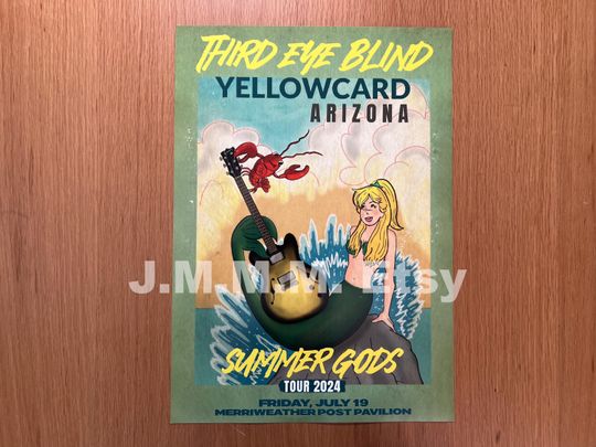 Discover Third Eye Blind 2024 Poster, Gifts for Fan