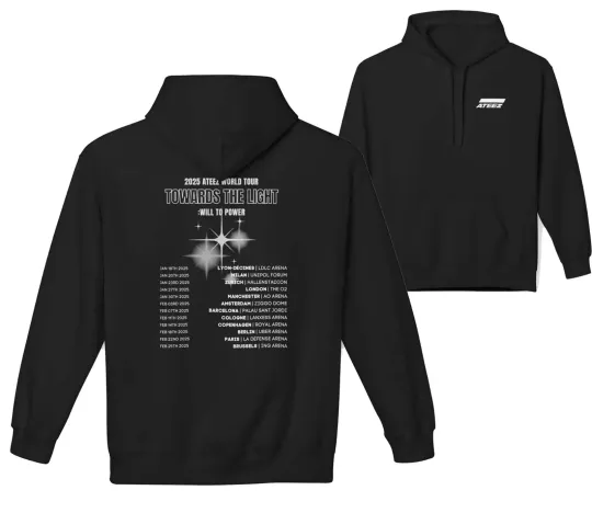 Discover Ateez Towards the World Shirt, Ateez Europe Tour 2025 Hoodie