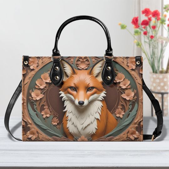 Discover Fox 3D  Leather Bags, Gifts for Her