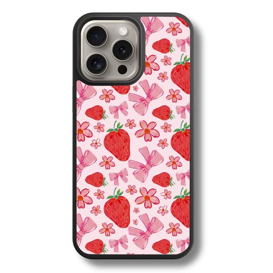 Discover Strawberry Bows | Valentines Day Phone Case