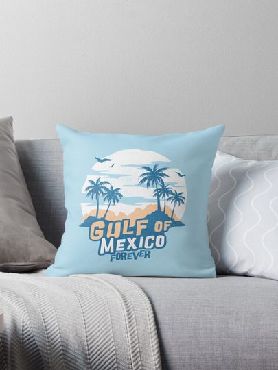 Discover Gulf of Mexico Forever Pillow