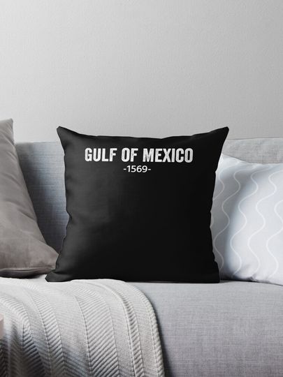 Discover Gulf Of Mexico 1569 American Gulf of Mexico Map Lover Pillow