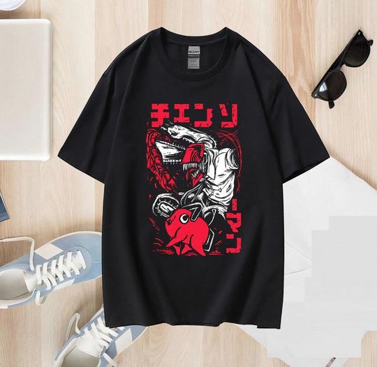 Discover Denji T- Shirt, Anime Shirt, Anime Graphic Tees, Neutral Shirt