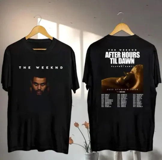Discover 2025 Weeknds After Hours Til Dawn Tour Shirt,