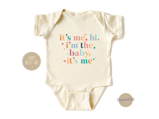 Discover It's Me Hi I'm the Baby It's Me Onesie, Baby Music Onesie, Funny Gift For Newborn