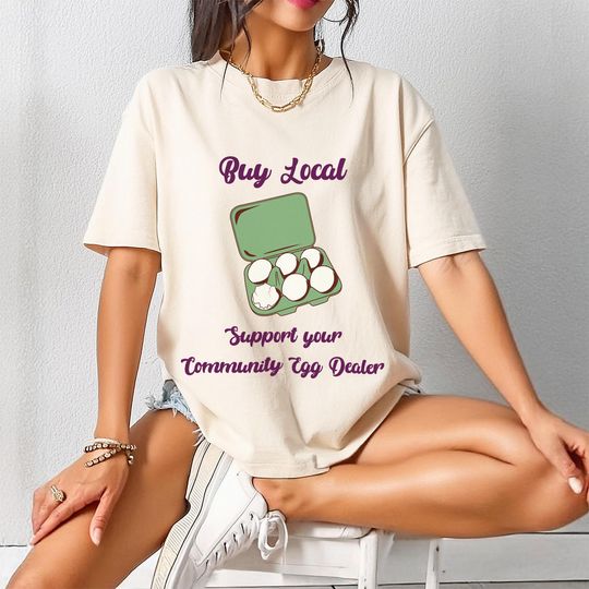 Discover Funny Egg T-shirt, Support Your Community Egg Shirt
