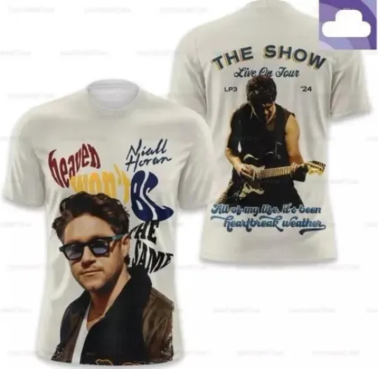 Discover Niall Horan The Show Live On Tour Shirt Niall Horan Music Tour 2024 T-Shirt 3D