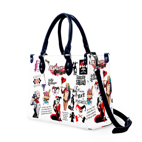 Discover Christmas Leather Handbag, Harley quinn 3d leather bag Women Leat