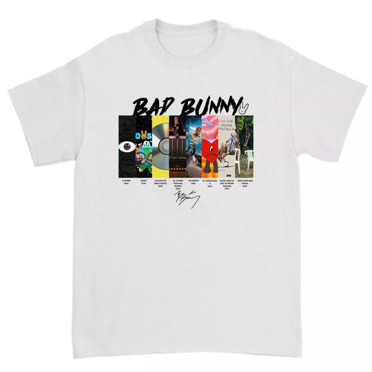 Discover Bad Bunny unisex T-Shirt, Bad Bunny album
