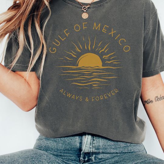 Discover Comfort Colors Gulf of Mexico Shirt, Patriotic Unisex Tee, American Gulf of Mexico Tshirt