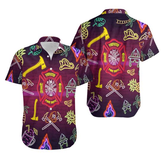 Discover Firefighter Camping Hawaiian Shirt