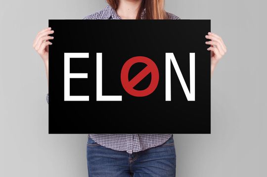Discover Anti Elon Musk Sign, anti-Trump protest yard sign