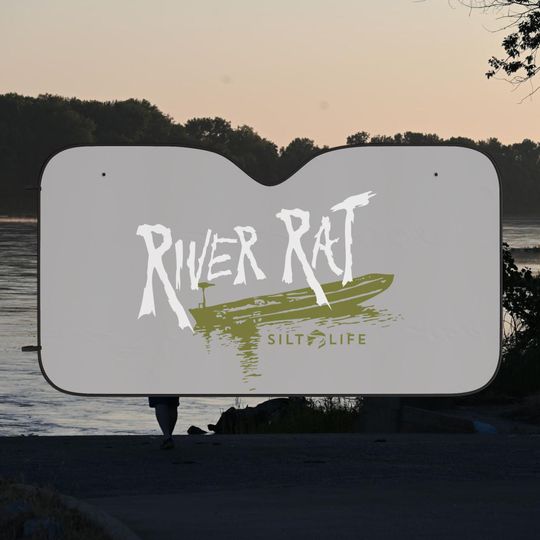 Discover River Rat Sun Shade for Car Truck Van Boating Fishing Outdoor Recreation
