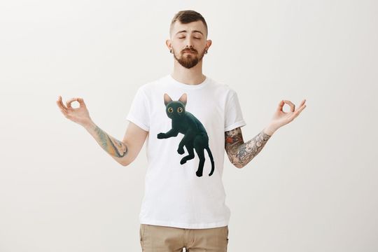 Discover Animated Cat Movie Flow T-shirt