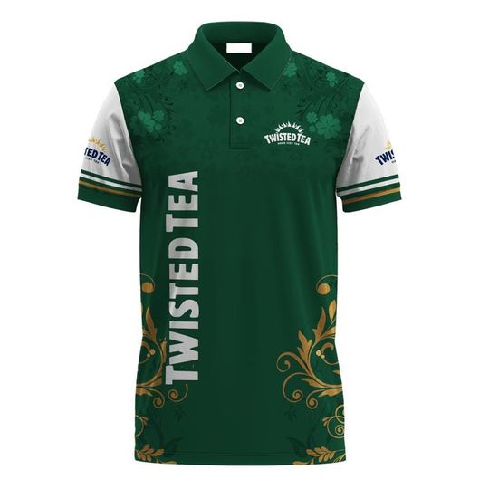 Discover Saint Patrick's Day Leprechaun Twisted Tea Polo Shirt