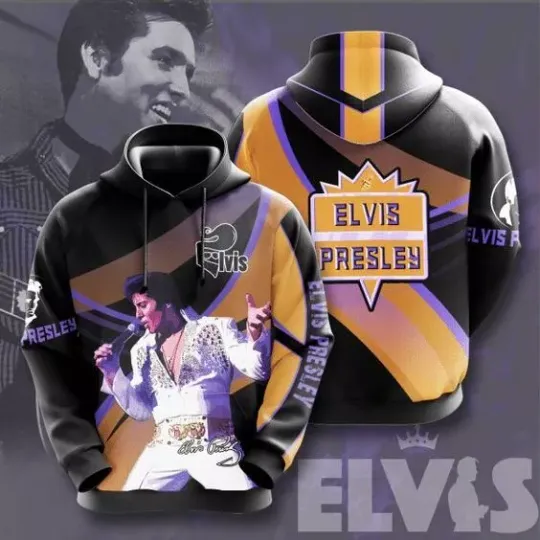 Discover Elvis Presley Signature Design Gift For Fan 3D Hoodie