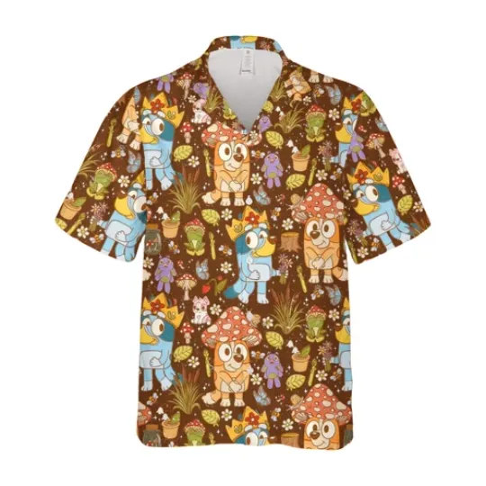 Discover BlueyDad Hawaiian Shirt, Hawaiian Dad Life Family, Funy BlueyDad Hawaiian