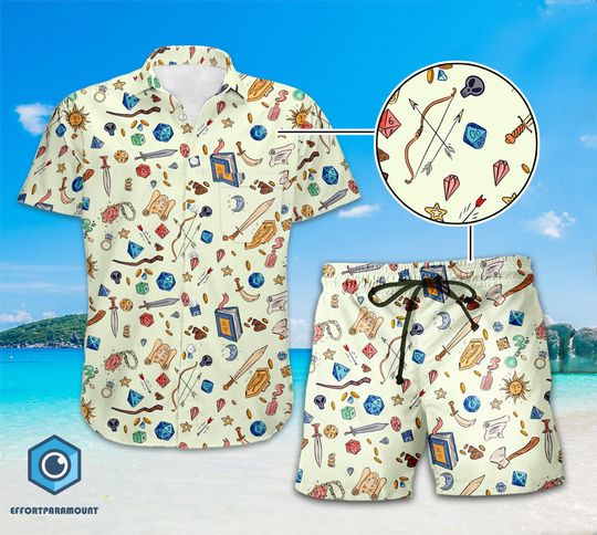 Discover Dungeons Dragons Hawaii Shirt, DnD Video Game Shirt, DnD Hawaiian Shirt