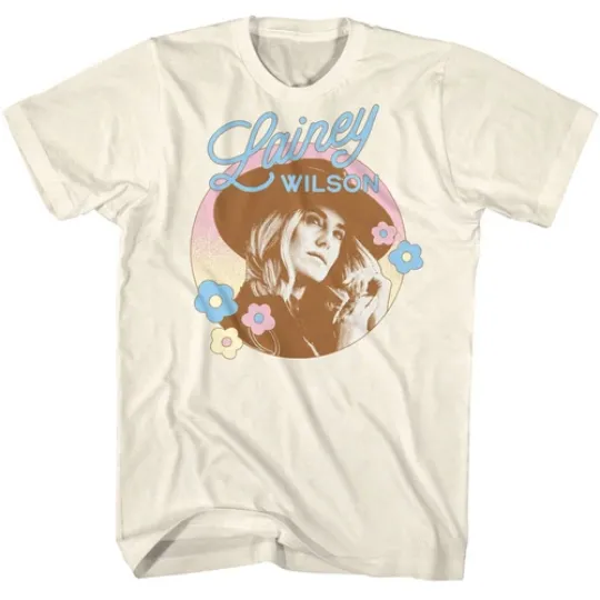 Discover Lainey Wilson Flower Circle Natural Music Shirt