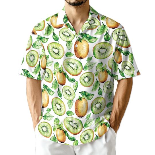 Discover Kiwi Hawaiian Shirt For Men, Tropical Vacation Shirt