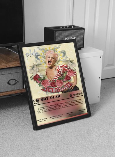 Discover P!nk Poster, P!nk I'm Not Dead Poster, Pink I'm Not Dead Album High Quality,Music Poster,Digital Poster