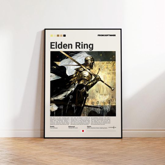 Discover Elden Ring Poster, Video Game Poster, Gift For Elden Ring Fan, Video Game Room Decor