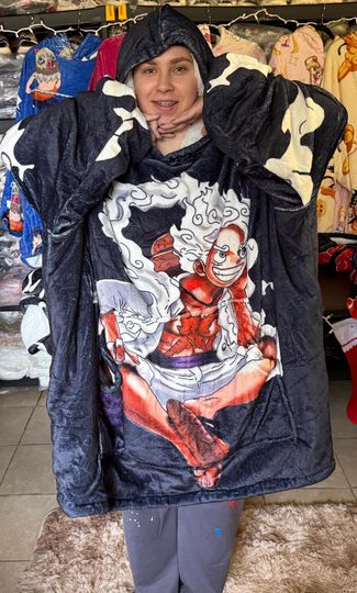 Discover Anime Blanket Hoodie
