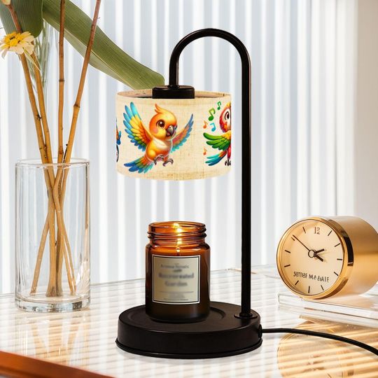 Discover Cartoon Sun Conure Table Lamp, Candle Warmer Lamp, Bird Lover Gift, Home Decor Lighting