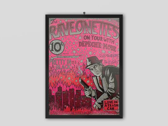 Discover The Raveonettes with Depeche Mode 2005 Vintage Concert Poster