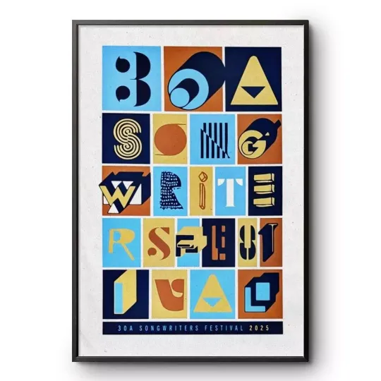 Discover 30A Songwriters Festival 2025 Walton, Florida Poster