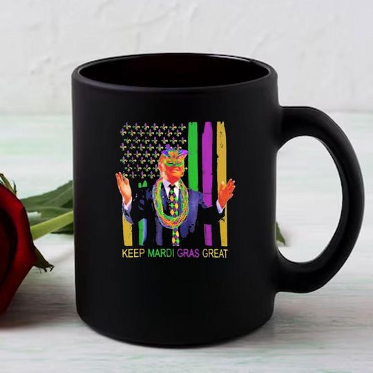 Discover Make Mardi Gras Great Again Travel Mug, Trump Maga Ceramic Mug, Trump Supporter Coffee Mug, Trump for President Tea Cup