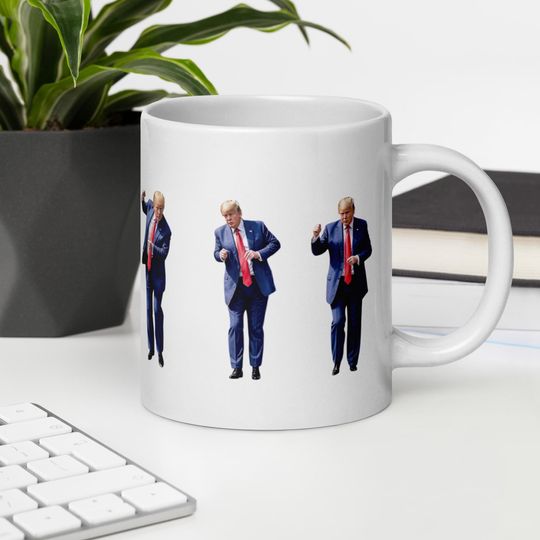 Discover Trump Dance Mug Funny Trump Dancing Mug Political Cup Trump Lover Gift MAGA Gift Conservative Republican Mug Make Dance Great Again