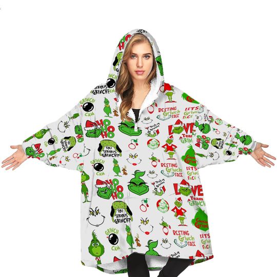 Discover funny character Blanket Hoodie, Christmas Blanket Hoodie
