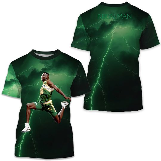 Discover Shawn Kemp - Reign Man 3D Tshirt