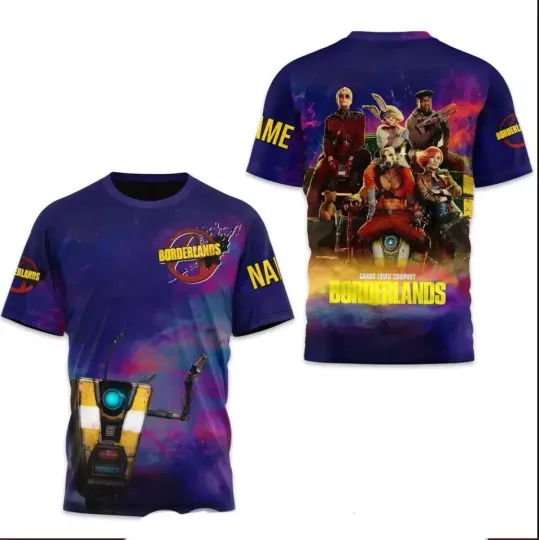 Discover Chaos Loves Company Borderlands Movie All Over Print 3D T-shirt