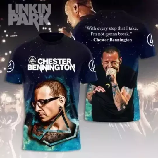 Discover Linkin Park Chester Bennington T-Shirt 3D For Fan All Over Print T-Shirt