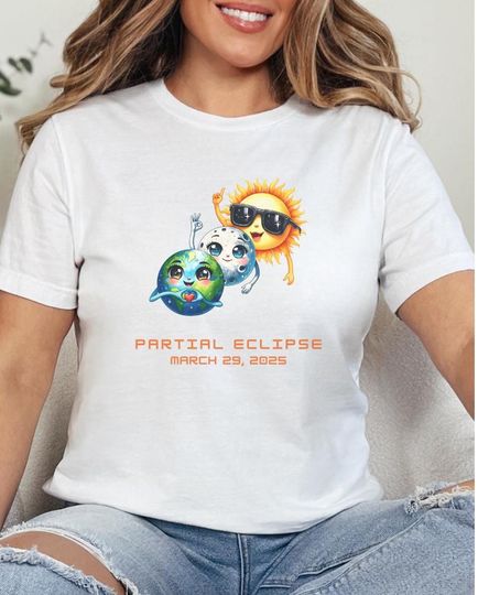 Discover Partial Solar Eclipse 2025, 2025 Funny Shirt, March 29, 2005 Shirt