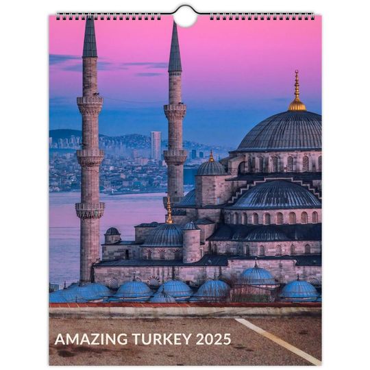 Discover Amazing Turkey 2025 Wall Calendar  Explore Diverse Landscapes Iconic Turkish Landmarks Wall calendars 2025