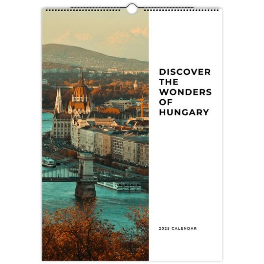 Discover Amazing Hungary 2025 Wall Calendar  Explore Stunning Hungarian Landscapes Iconic Landmarks Wall calendars 2025