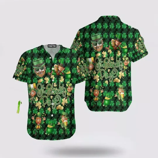 Discover St Patrick8217s Day Hawaiian Shirt Irish ST Saint Patricks Day Hawaiian Shirt St