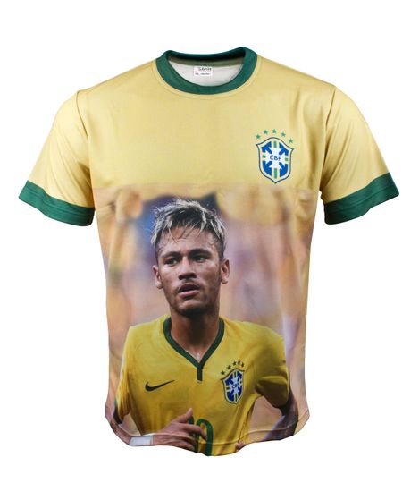 Discover Neymar N:10 Brazil Logo Black Car Tuning Fan Fashion Graphics Print 3D T-shirt