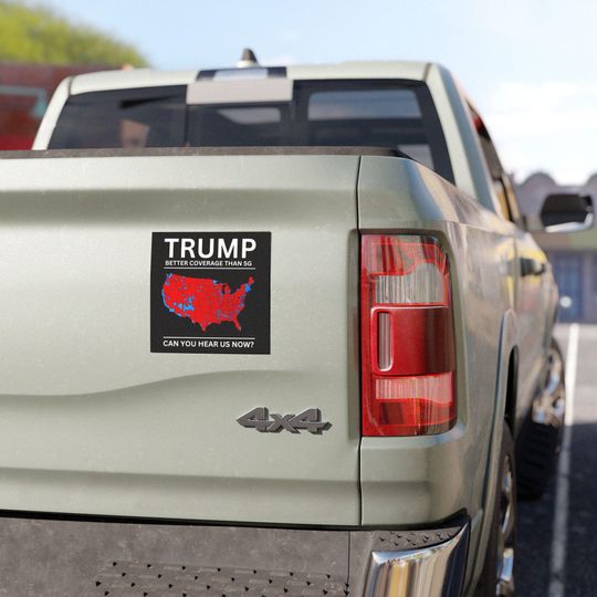 Discover Trump Map Design Car Magnet - Political Election Gift, Red State Pride