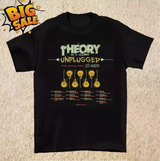 Discover Theory Of A Deadman Band CANADA Tour 2025 T Shirt