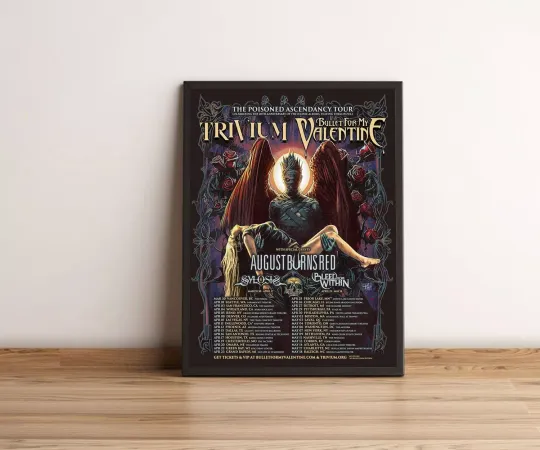 Discover Trivium and Bullet North American 2025 Tour Poster