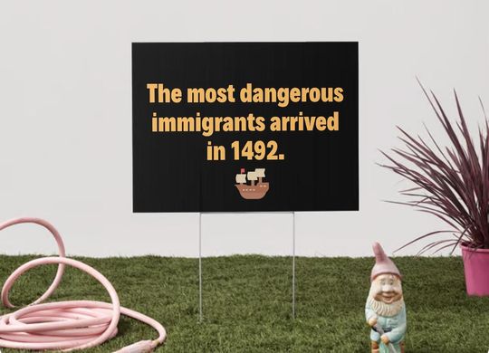 Discover Pro-Immigration Yard Sign, Anti-ICE Yard Sign | Abolish ICE | Deport the Racists