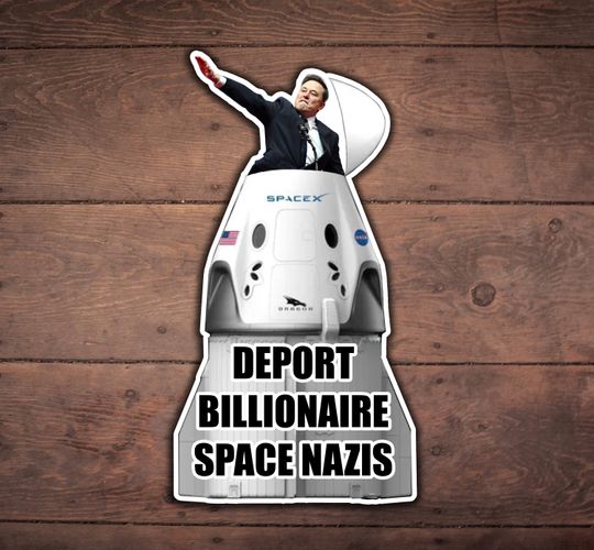 Discover Anti Elon Musk Sticker, Resist Elon Sticker, Anti Trump Stickers, Deport Elon Sticker