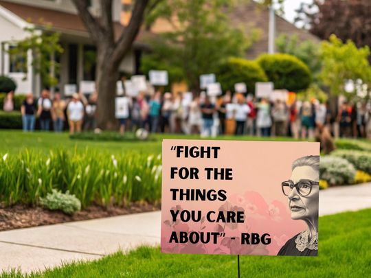 Discover Resist Fascism Yard Sign, Anti Trump Political Statement, Social Justice Decor