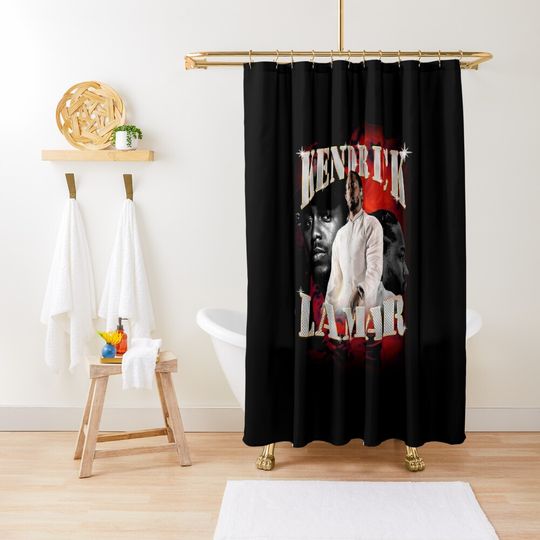 Discover Kendrick lamar Vintage 90s bootleg Shower Curtain